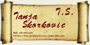 Tanja Skorković vizit kartica